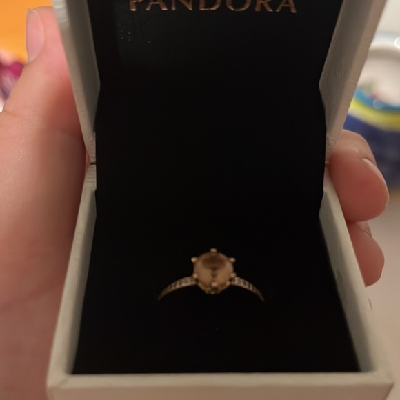 Rose gold pandora ring